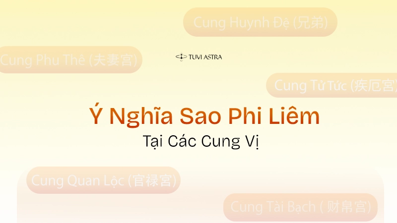 Ý nghĩa của sao Phi Liêm tại các cung vị