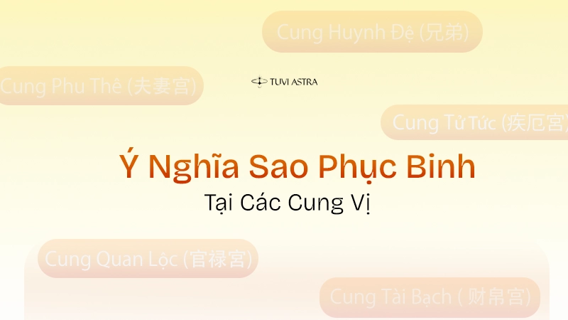 Ý nghĩa sao Phục Binh tại 12 cung vị