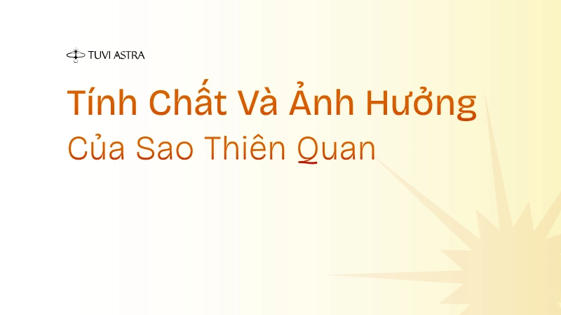 Thiên Quan vốn không biểu hiện quá rõ nét về ngoại hình hay tính cách riêng biệt