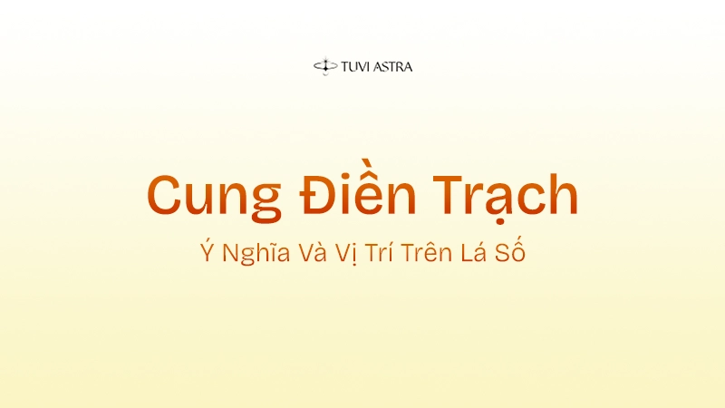 Cung Điền Trạch Là Gì? Giải Nghĩa Cung Điền Trạch Và Vai Trò Các Tinh Diệu