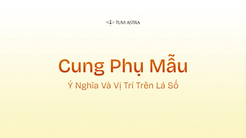 Cung Phụ Mẫu Là Gì? Giải Nghĩa Cung Phụ Mẫu Và Vai Trò Các Tinh Diệu
