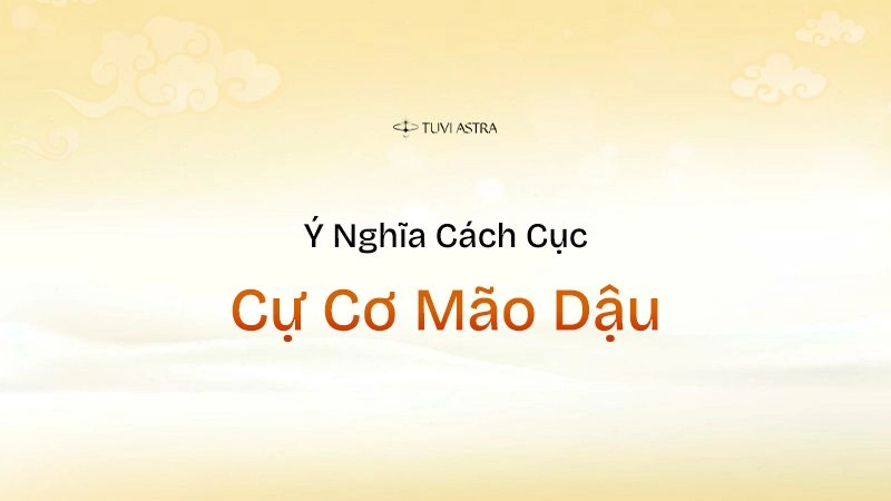 Ý nghĩa cách cục Cự Cơ Mão Dậu